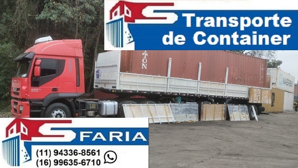 Transporte de container Cubatão SP